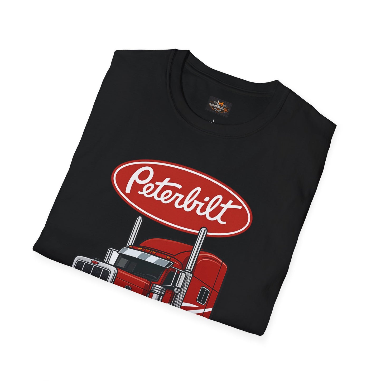 Peterbilt Red Semi Truck T-Shirt — Classic Logo Trucker Tee
