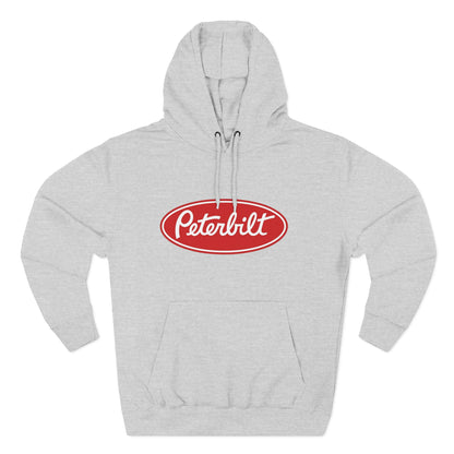 Peterbilt Red Truck Hoodie - Logo Fleece Pullover for Truckers & Fans
