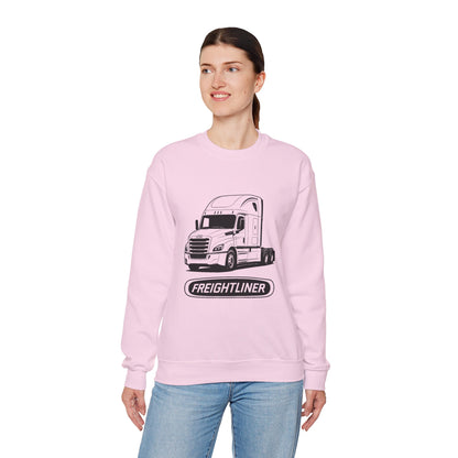 Freightliner Semi Truck Crewneck Sweatshirt — Logo Truck Driver Gift