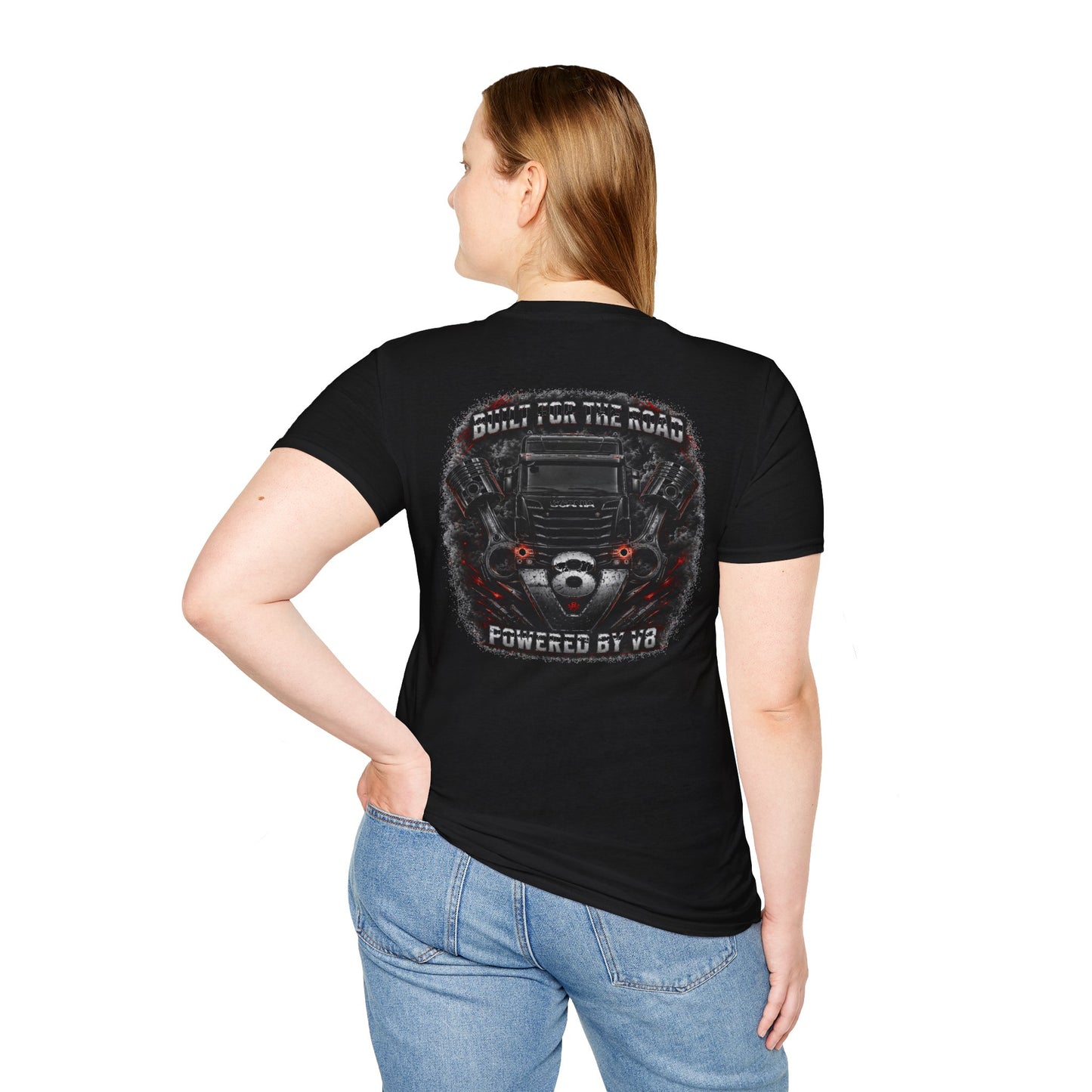 Scania V8 Truck Tee — "Built for the Road" Graphic T-Shirt