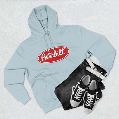 Peterbilt Red Truck Hoodie - Logo Fleece Pullover for Truckers & Fans