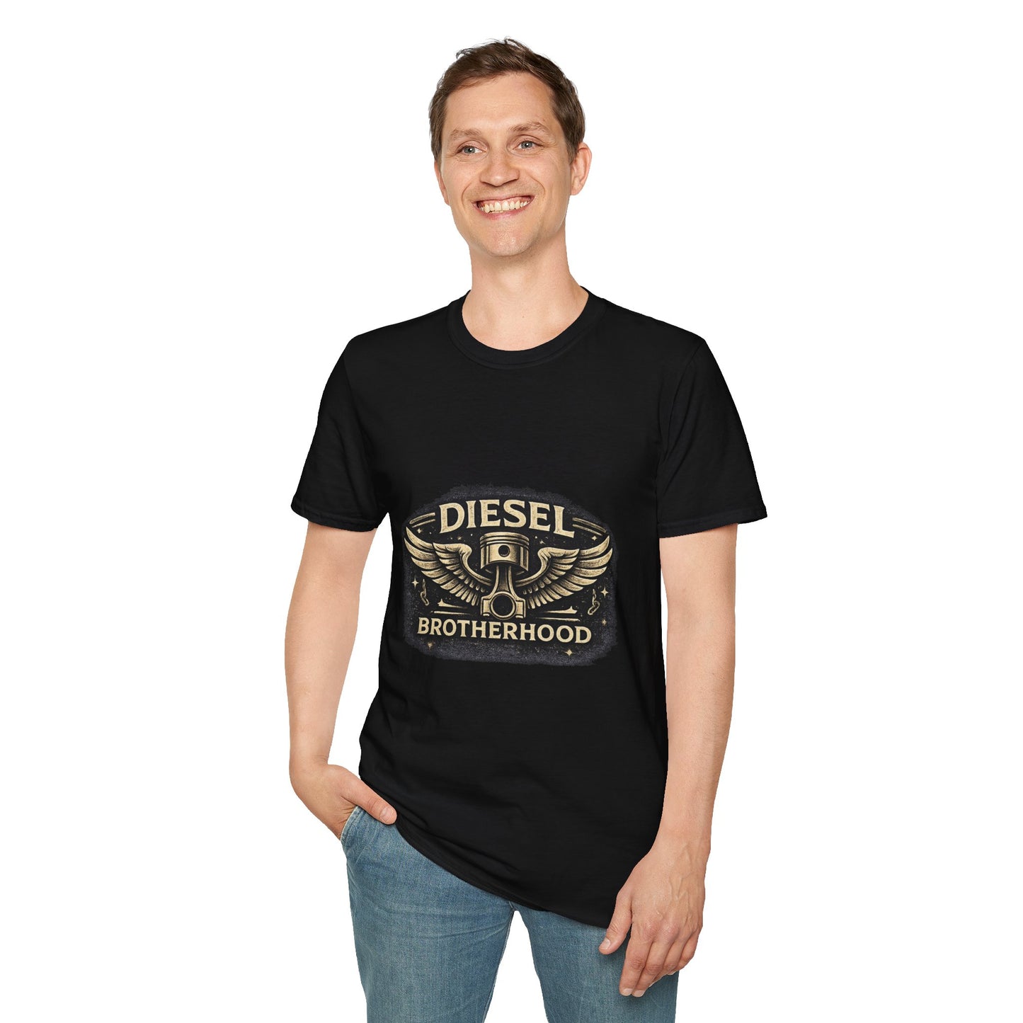 Diesel Brotherhood Truckers T-Shirt — Vintage Big Rig Tee