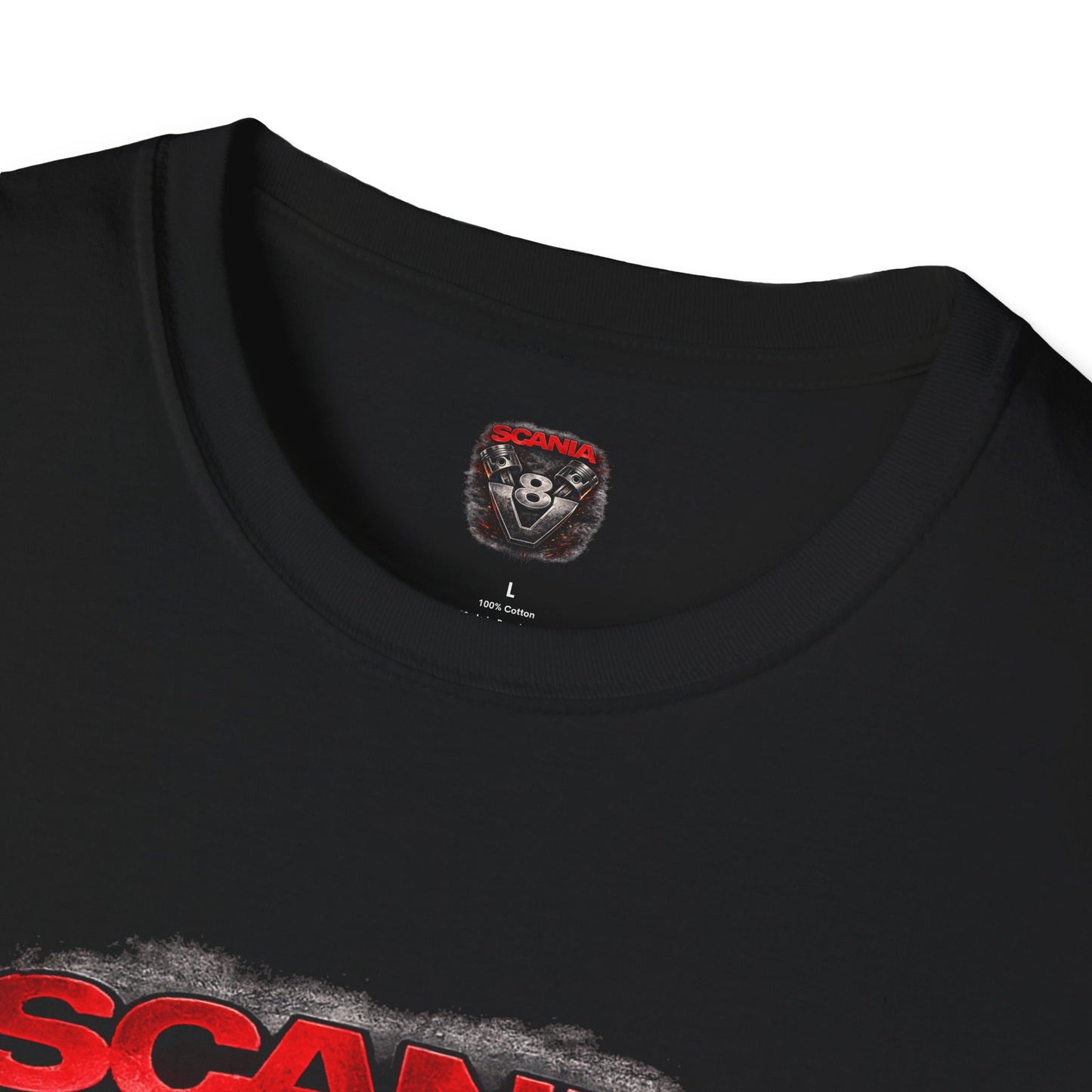 Scania V8 Truck Tee — "Built for the Road" Graphic T-Shirt