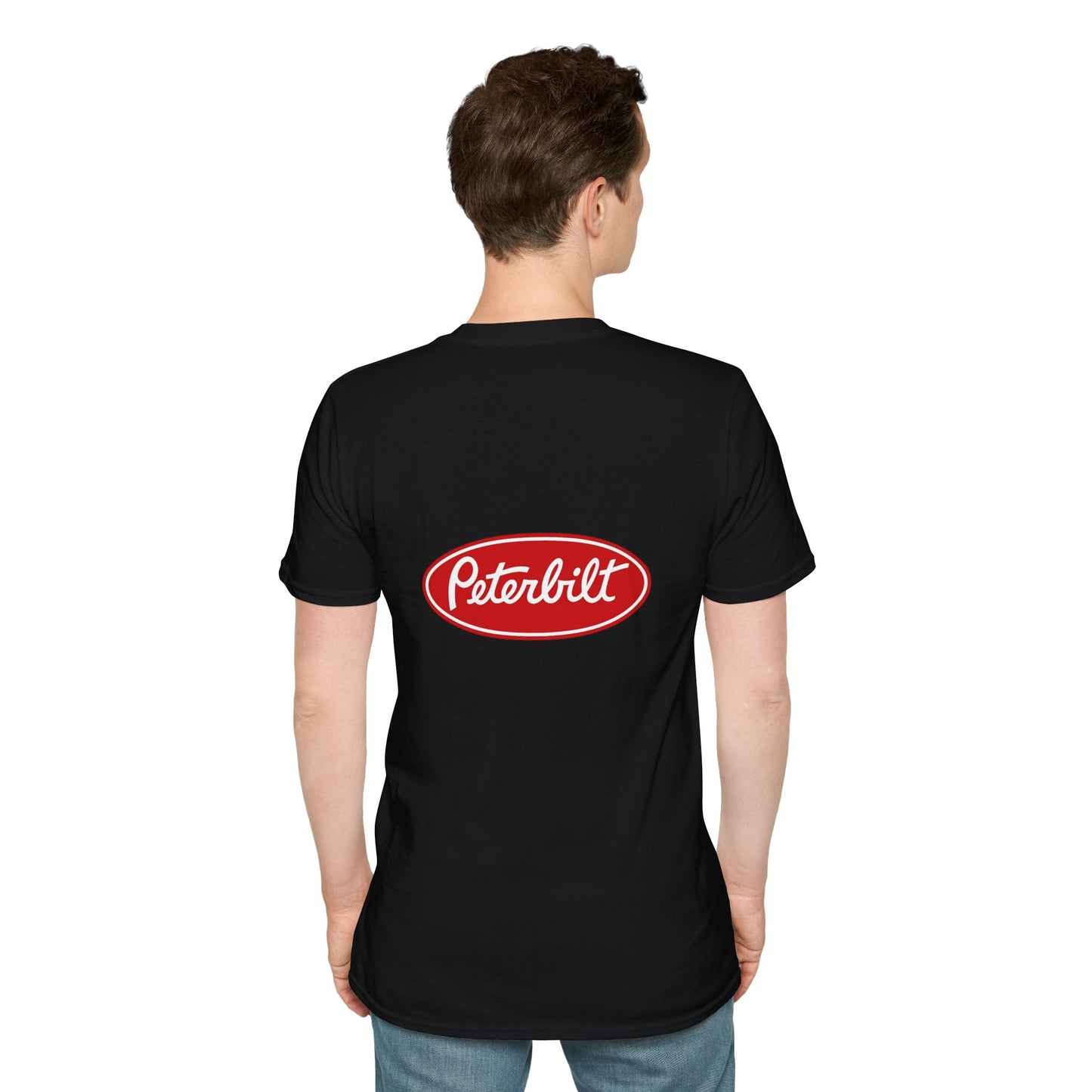 Peterbilt Red Semi Truck T-Shirt — Classic Logo Trucker Tee