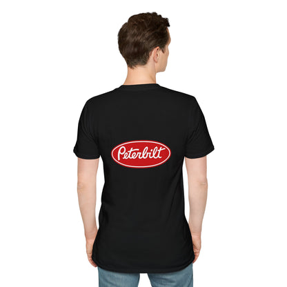 Peterbilt Red Semi Truck T-Shirt — Classic Logo Trucker Tee