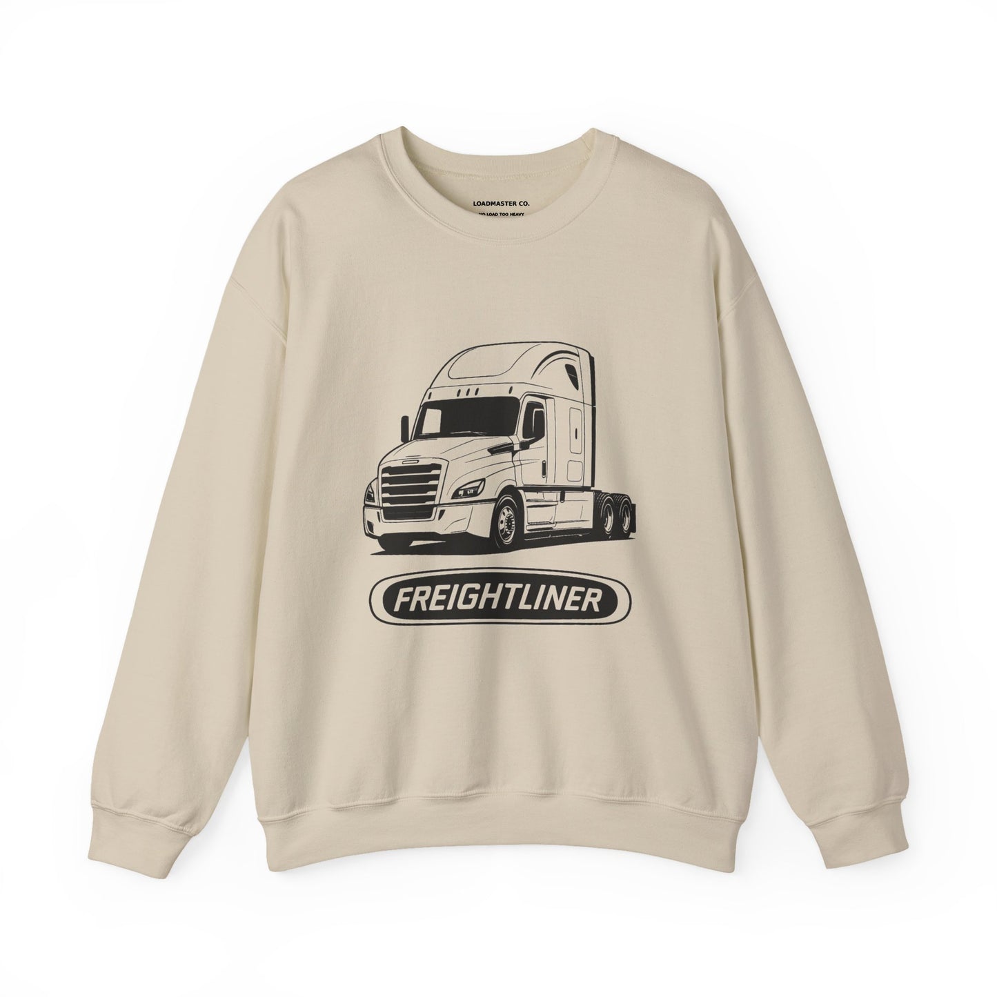 Freightliner Semi Truck Crewneck Sweatshirt — Logo Truck Driver Gift