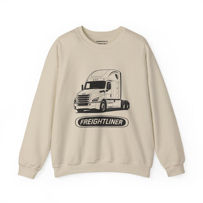 Freightliner Semi Truck Crewneck Sweatshirt — Logo Truck Driver Gift