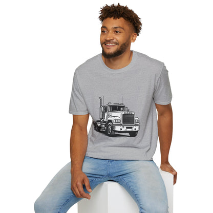 Semi Truck Graphic T-Shirt – Vintage Big Rig Tee for Truckers & Enthusiasts