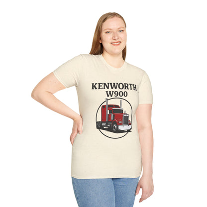 Kenworth W900 Truck T-Shirt — Red Semi Tractor Graphic Tee for Truckers & Enthusiasts
