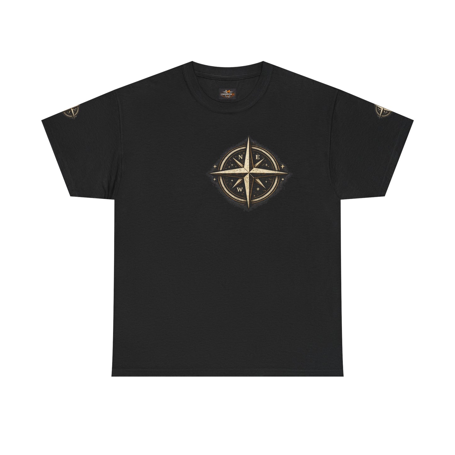 Midnight Freight Club Trucker Tee — "Born After Midnight" Vintage Compass Design