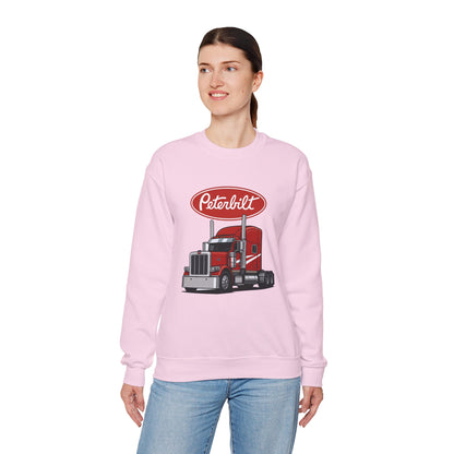 Peterbilt Red Semi Truck Crewneck Sweatshirt