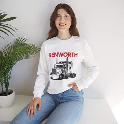 Kenworth Semi Truck Crewneck Sweatshirt — Classic Trucker Graphic