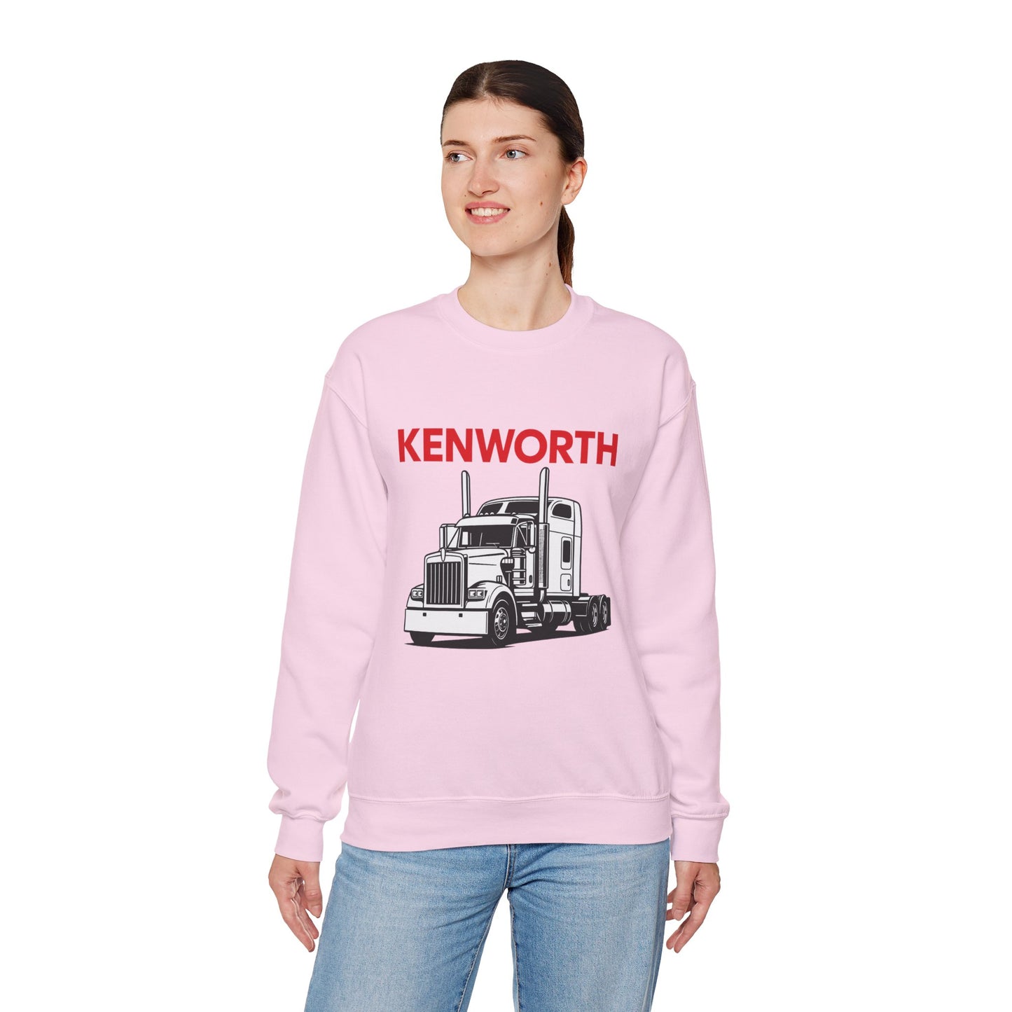Kenworth Semi Truck Crewneck Sweatshirt — Classic Trucker Graphic
