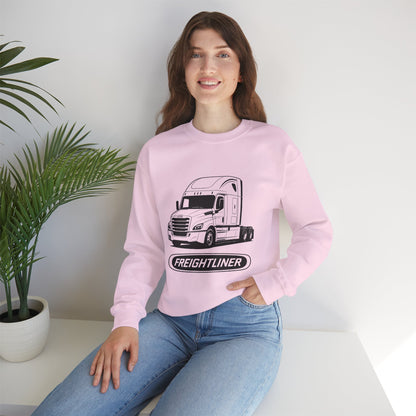Freightliner Semi Truck Crewneck Sweatshirt — Logo Truck Driver Gift