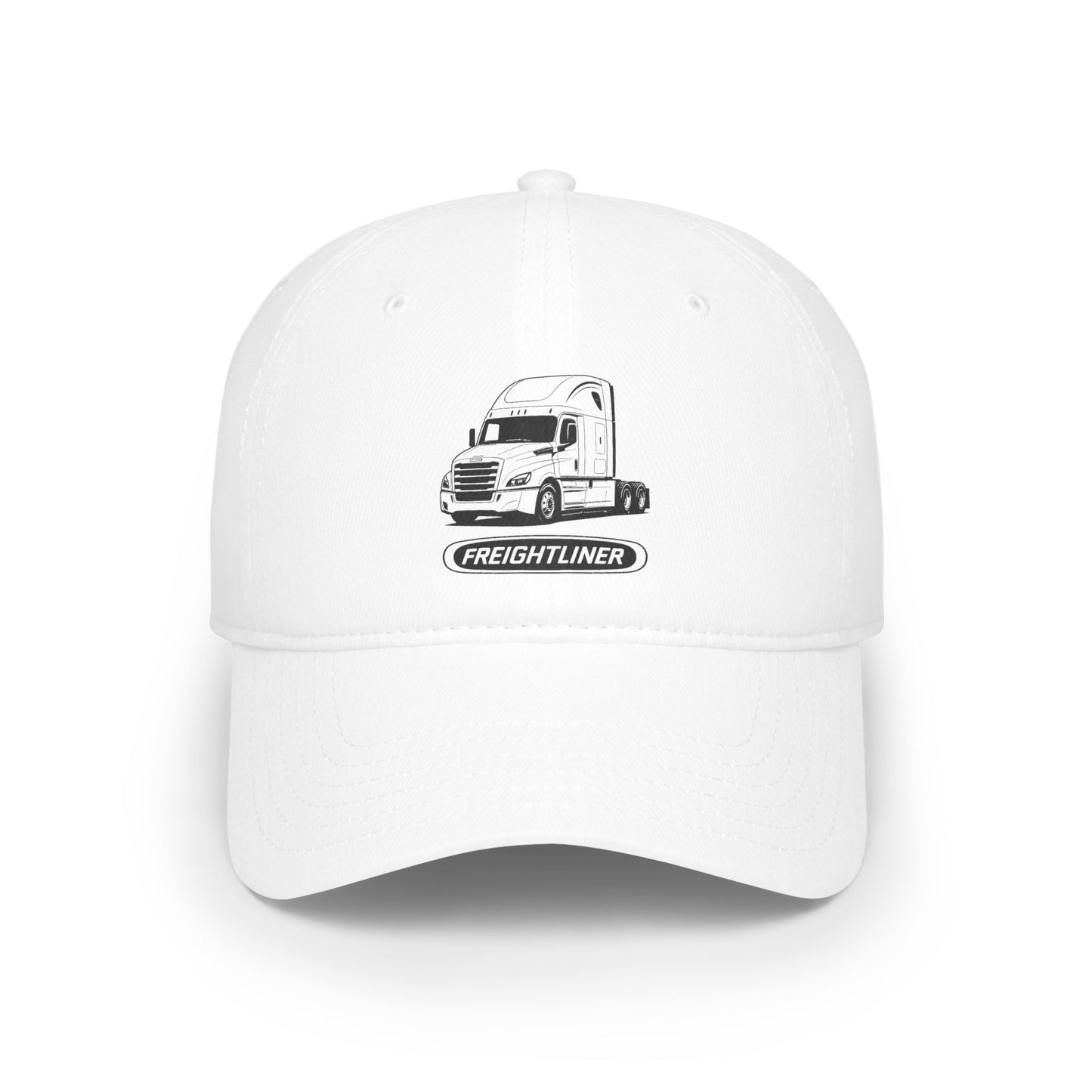 Freightliner Truck Cap — Low Profile Baseball Hat with Semi-Truck Graphic