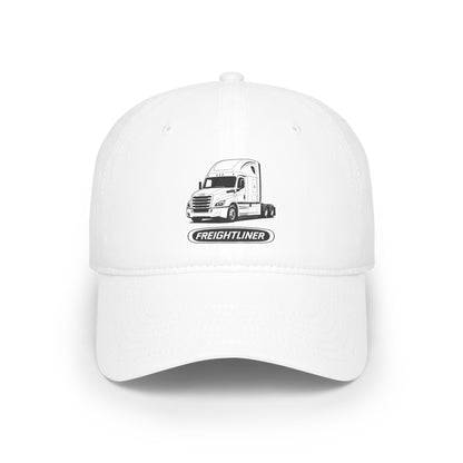 Freightliner Truck Cap — Low Profile Baseball Hat with Semi-Truck Graphic