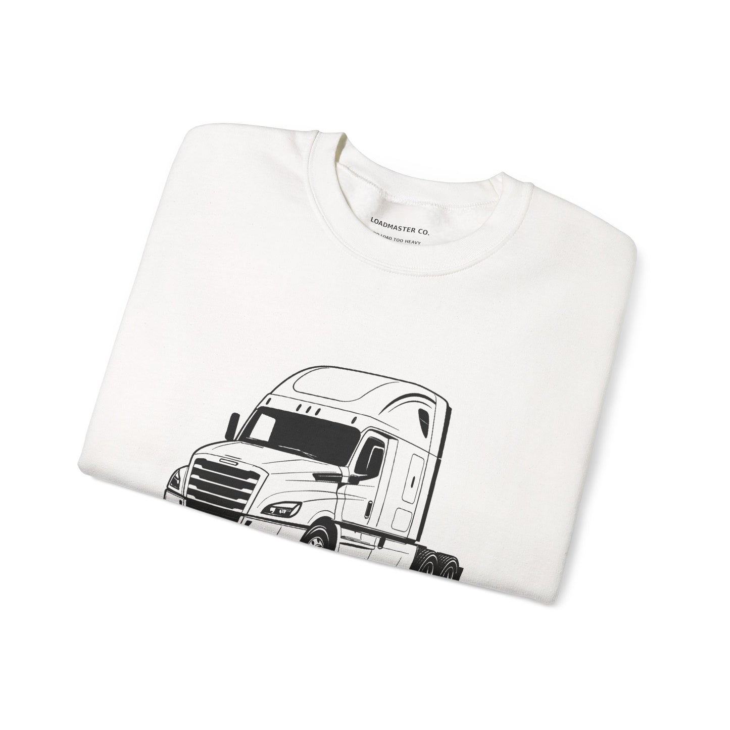 Freightliner Semi Truck Crewneck Sweatshirt — Logo Truck Driver Gift