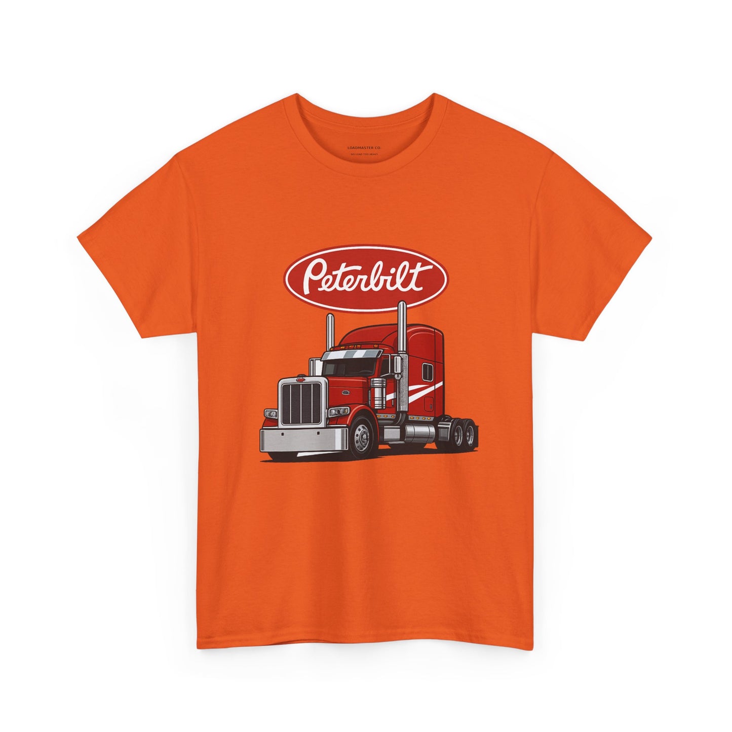 Peterbilt Red Semi Truck Graphic T-Shirt — Trucker Tee for Drivers & Fans