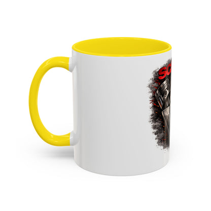 Scania V8 Engine Logo Accent Coffee Mug – Truck Driver Gift
