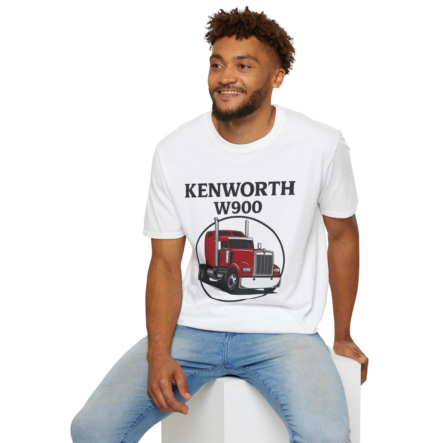 Kenworth W900 Truck T-Shirt — Red Semi Tractor Graphic Tee for Truckers & Enthusiasts