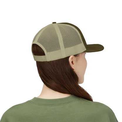 Midnight Freight Co. Trucker Cap — Vintage Patch Mesh Snapback Hat