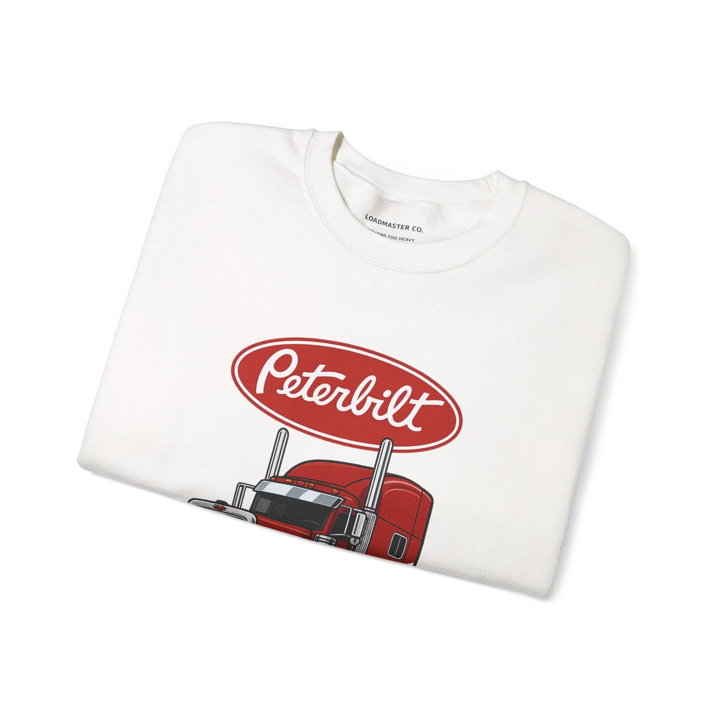 Peterbilt Red Semi Truck Crewneck Sweatshirt