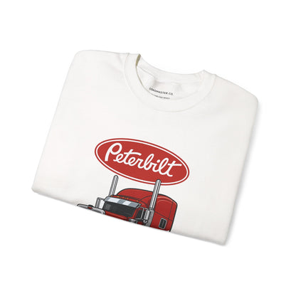Peterbilt Red Semi Truck Crewneck Sweatshirt