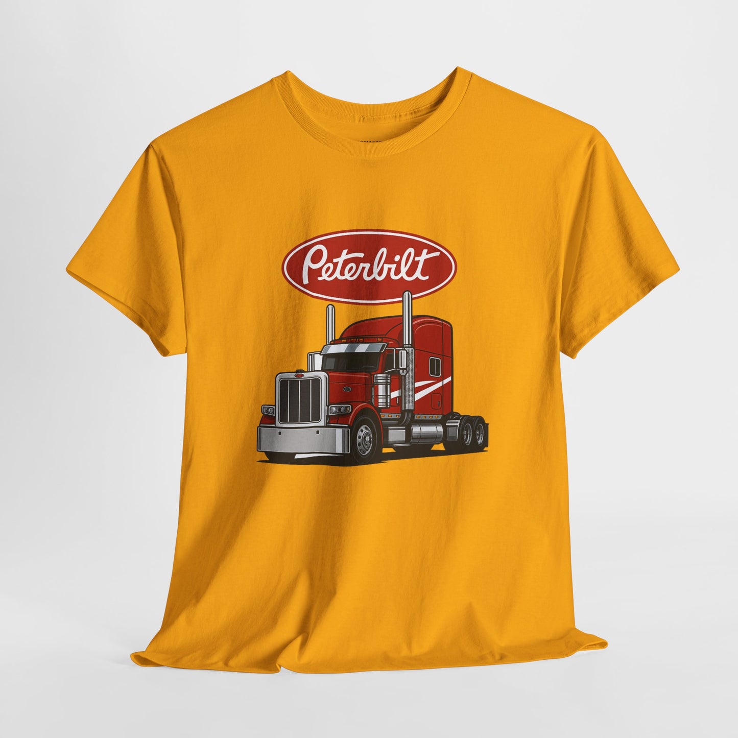 Peterbilt Red Semi Truck Graphic T-Shirt — Trucker Tee for Drivers & Fans