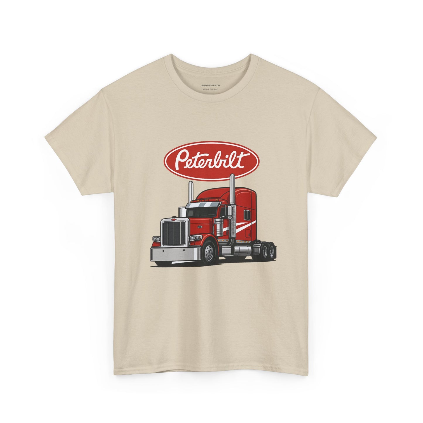 Peterbilt Red Semi Truck Graphic T-Shirt — Trucker Tee for Drivers & Fans