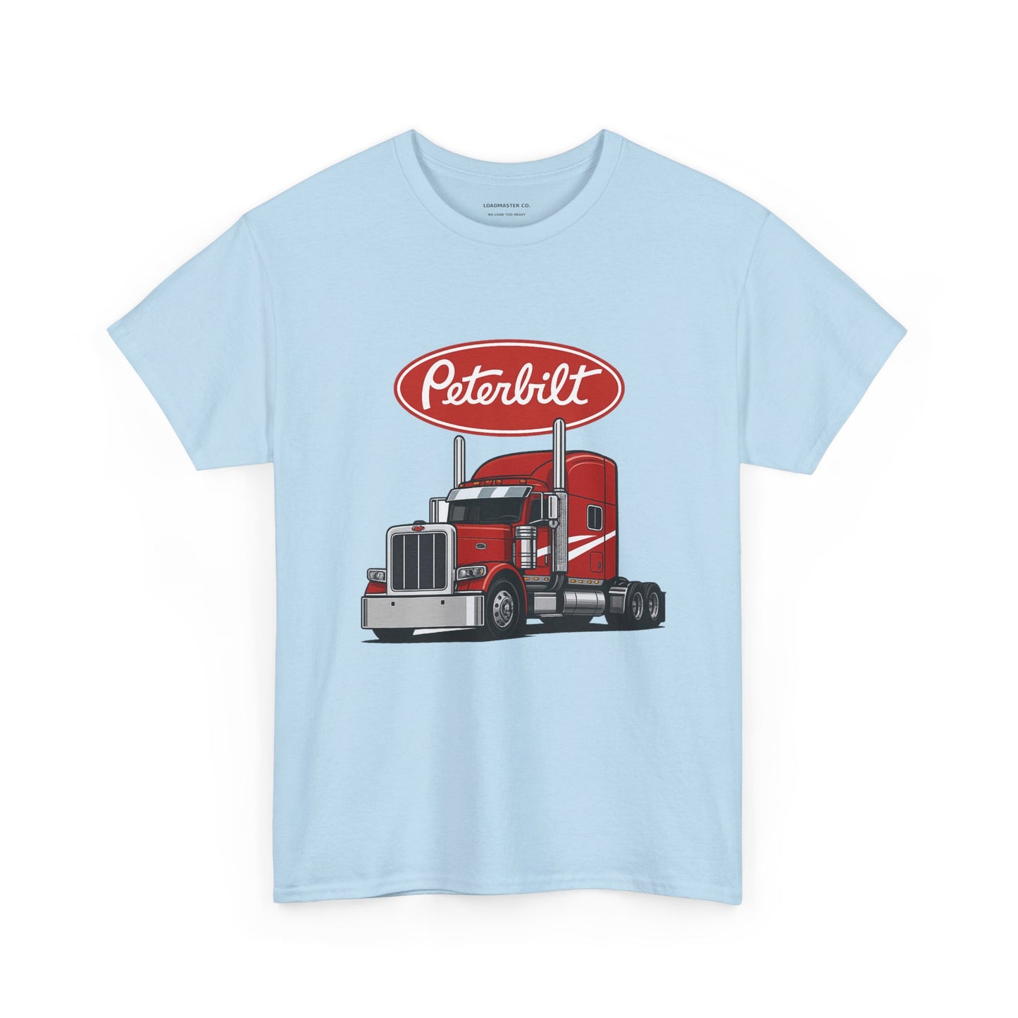 Peterbilt Red Semi Truck Graphic T-Shirt — Trucker Tee for Drivers & Fans