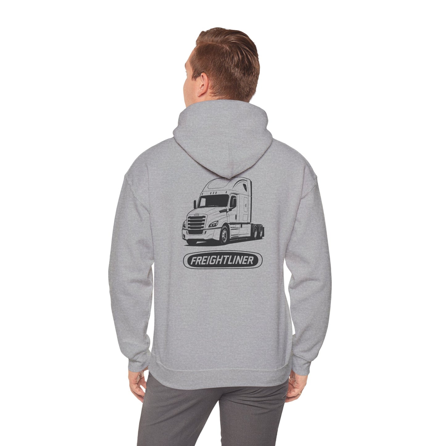 Freightliner Truck Hoodie – Classic Logo & Semi Truck Design