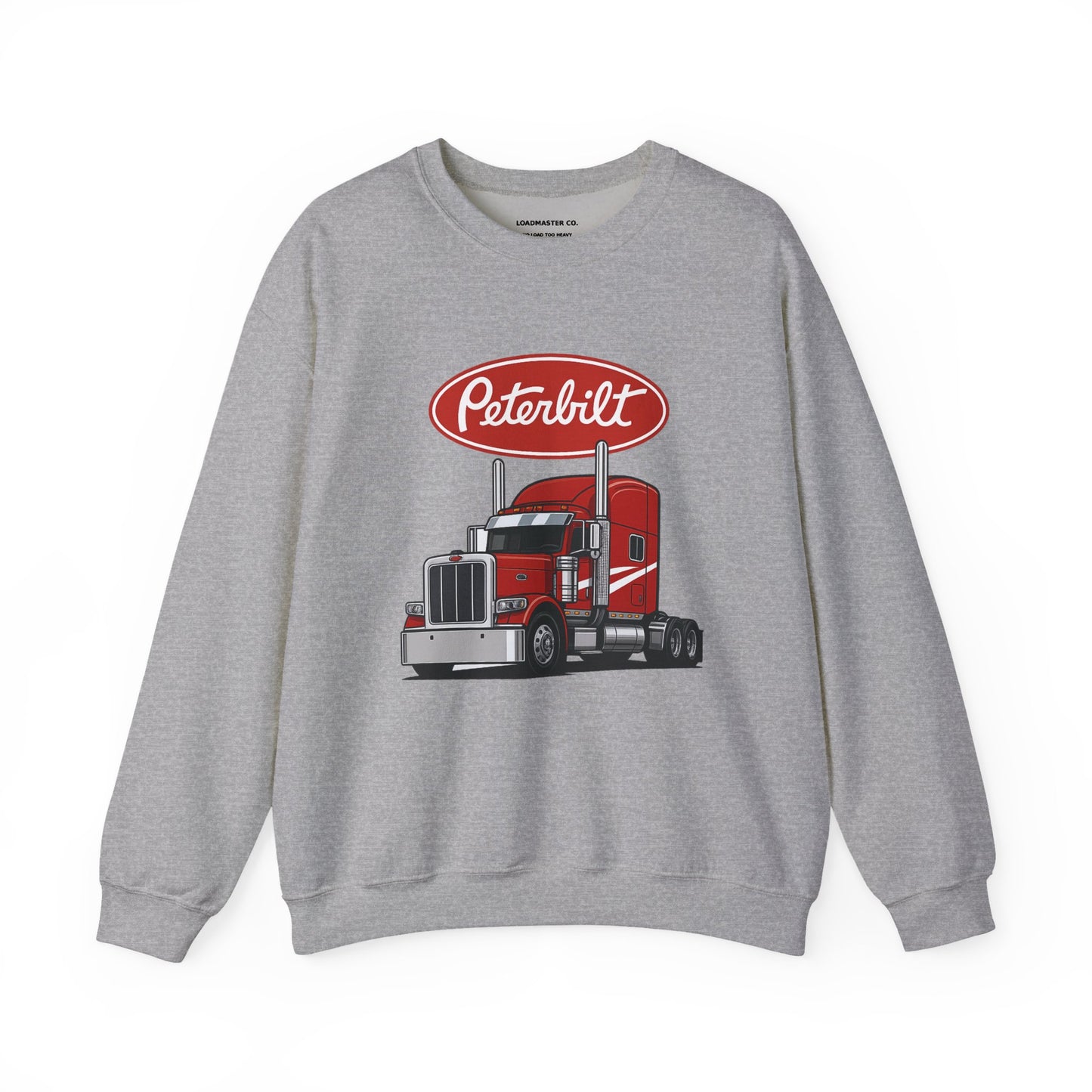 Peterbilt Red Semi Truck Crewneck Sweatshirt