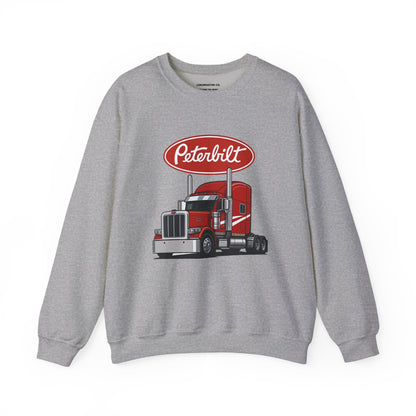 Peterbilt Red Semi Truck Crewneck Sweatshirt