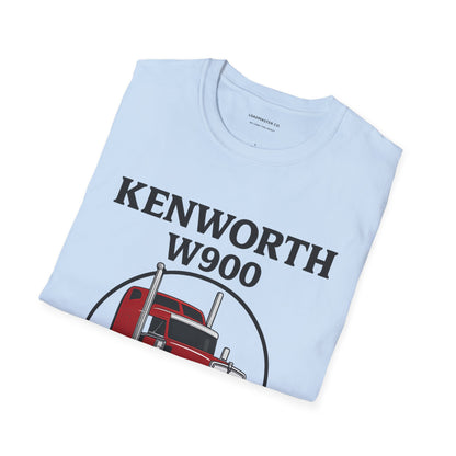 Kenworth W900 Truck T-Shirt — Red Semi Tractor Graphic Tee for Truckers & Enthusiasts