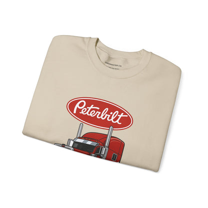 Peterbilt Red Semi Truck Crewneck Sweatshirt