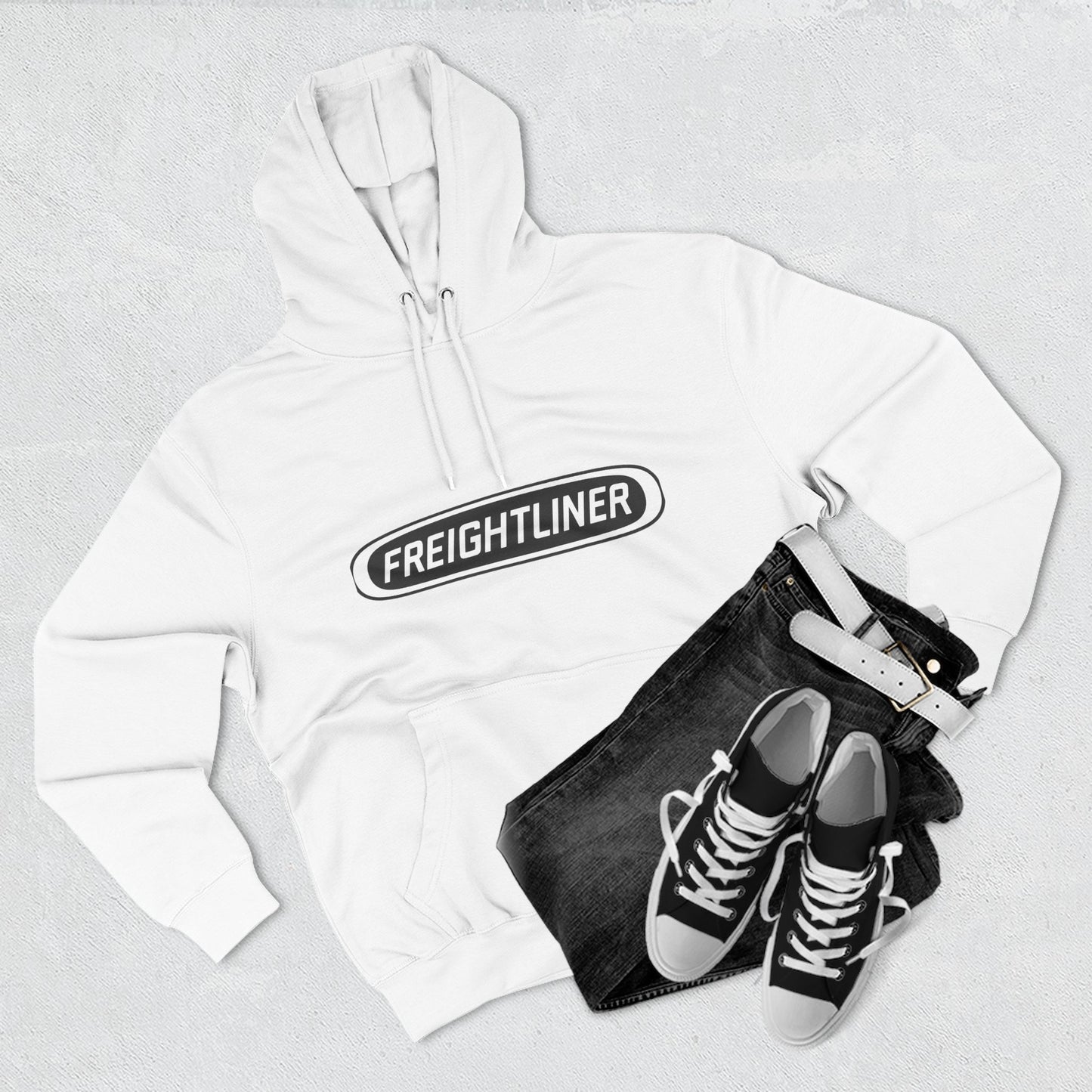 Freightliner Truck Hoodie — Classic Semi-Truck Logo Pullover