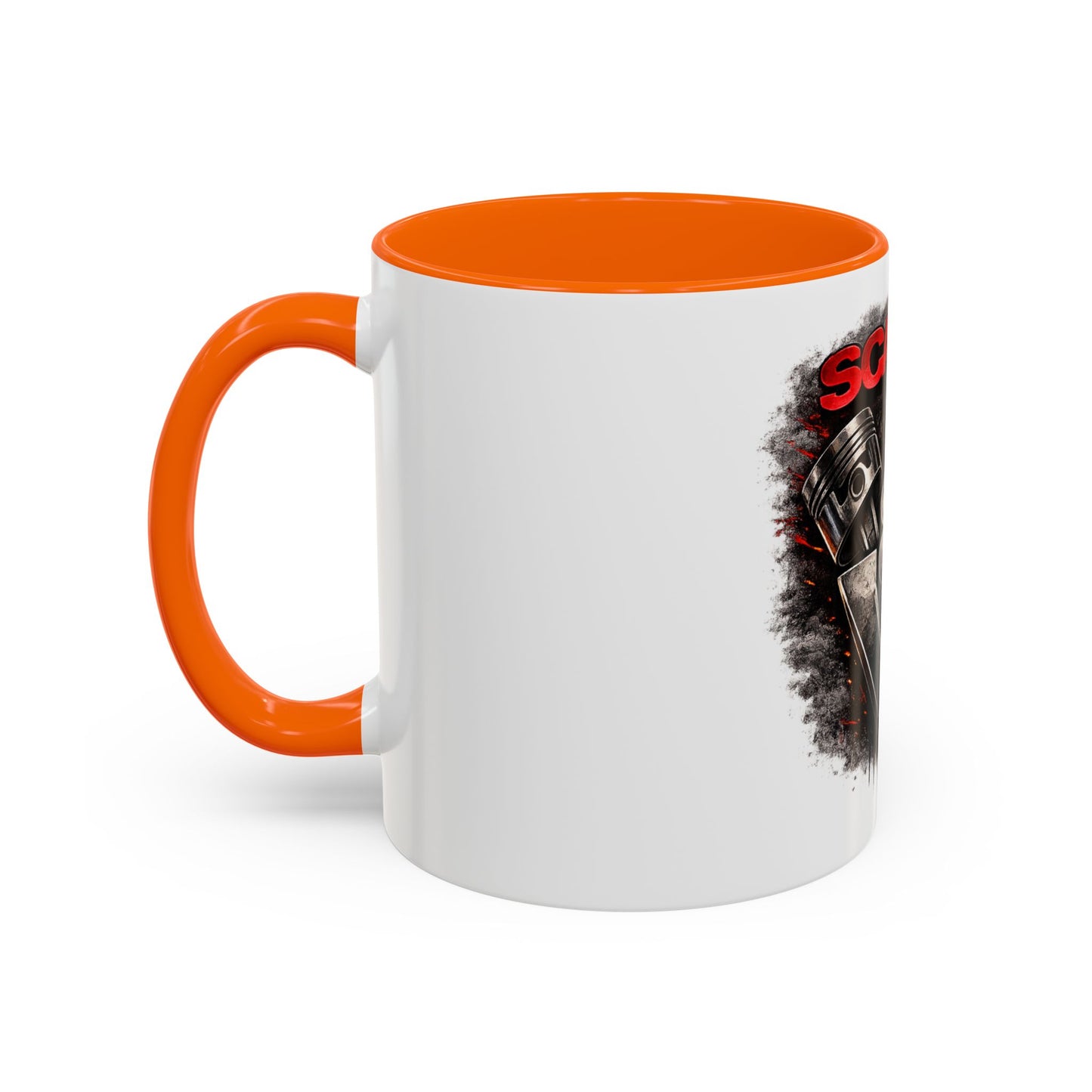 Scania V8 Engine Logo Accent Coffee Mug – Truck Driver Gift