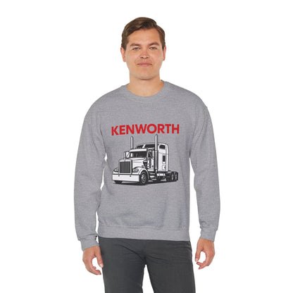 Kenworth Semi Truck Crewneck Sweatshirt — Classic Trucker Graphic
