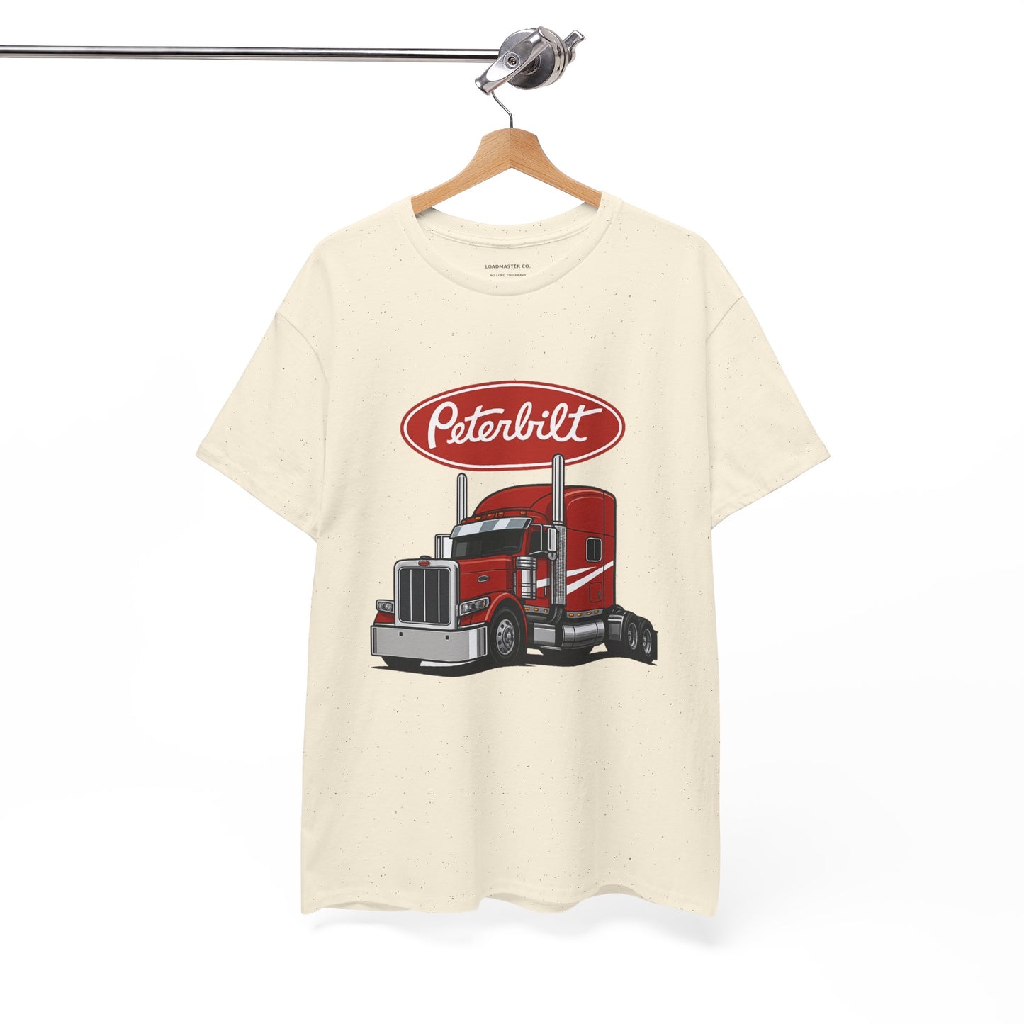Peterbilt Red Semi Truck Graphic T-Shirt — Trucker Tee for Drivers & Fans