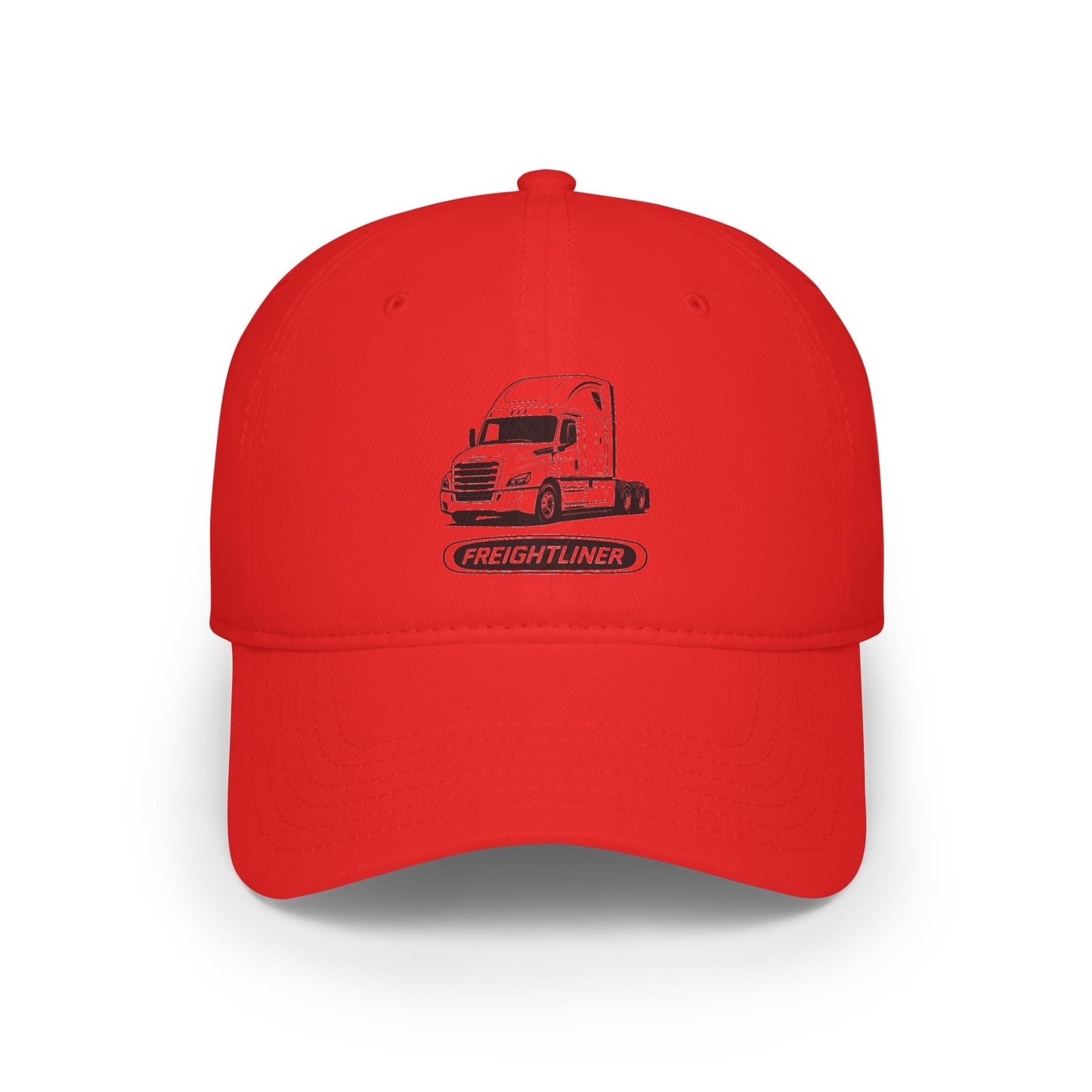 Freightliner Truck Cap — Low Profile Baseball Hat with Semi-Truck Graphic