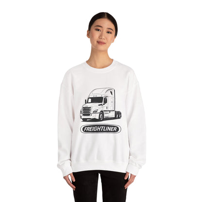 Freightliner Semi Truck Crewneck Sweatshirt — Logo Truck Driver Gift
